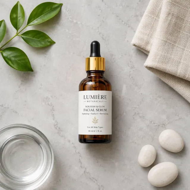 Minimalist Marble Product Flat Lay