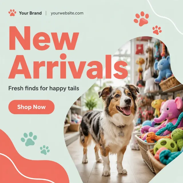 Mint Coral Pet Shop New Arrivals Post