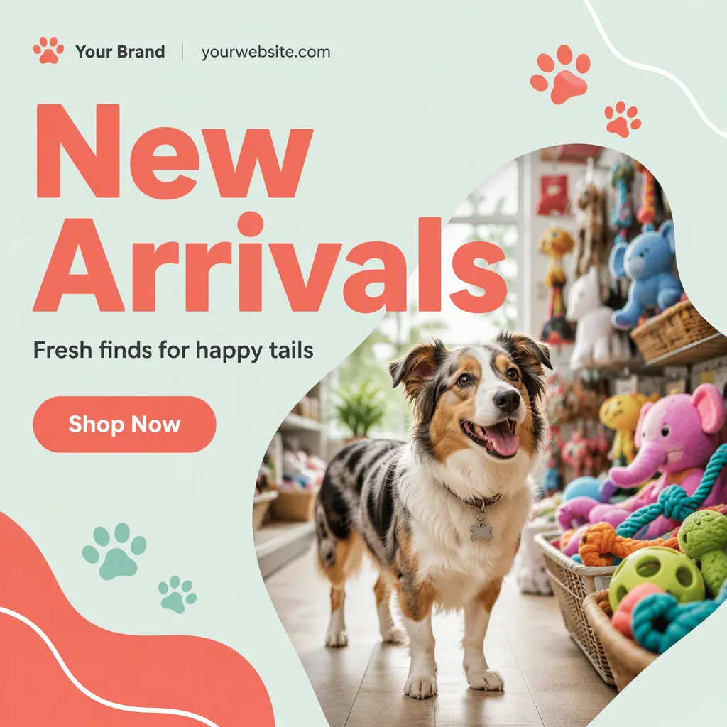 Mint Coral Pet Shop New Arrivals Post