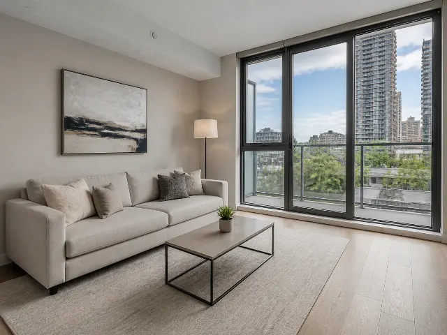 Modern Condo Living Room Listing Photo