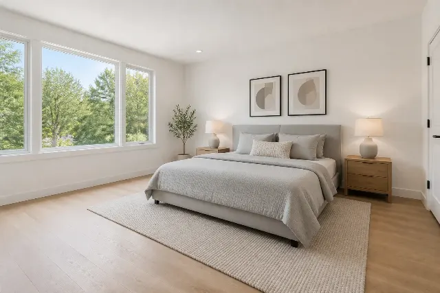 Modern Minimal Bedroom Virtual Staging