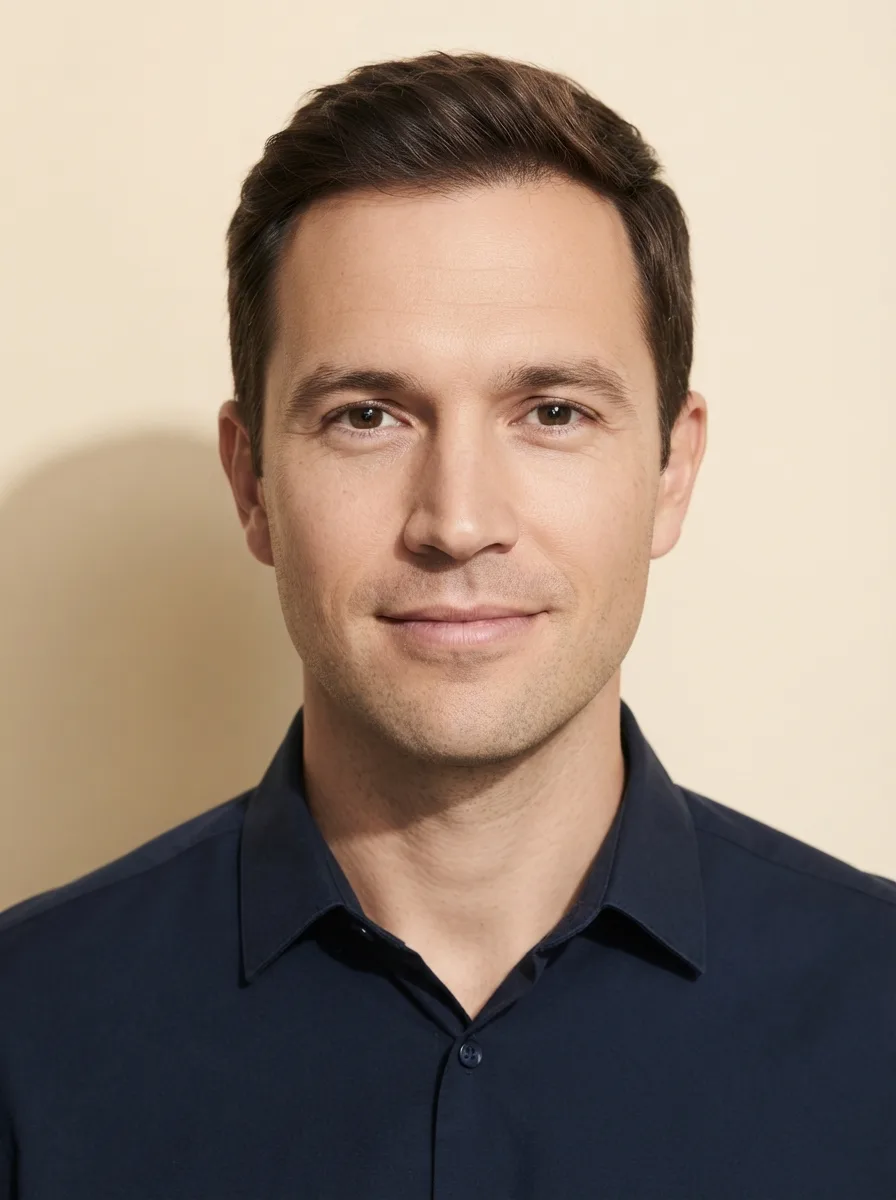 Modern Minimalist Man Headshot