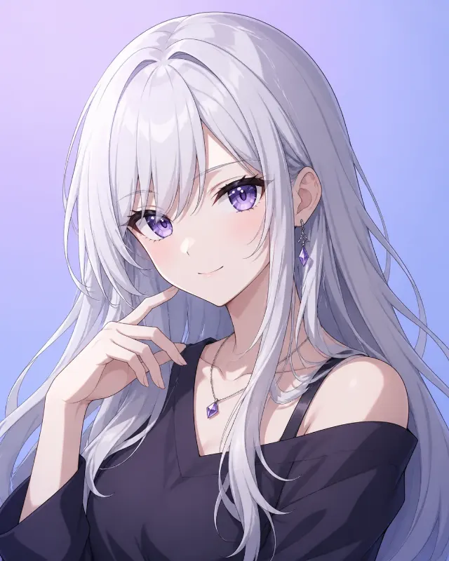 Modern TV Anime Girl Portrait
