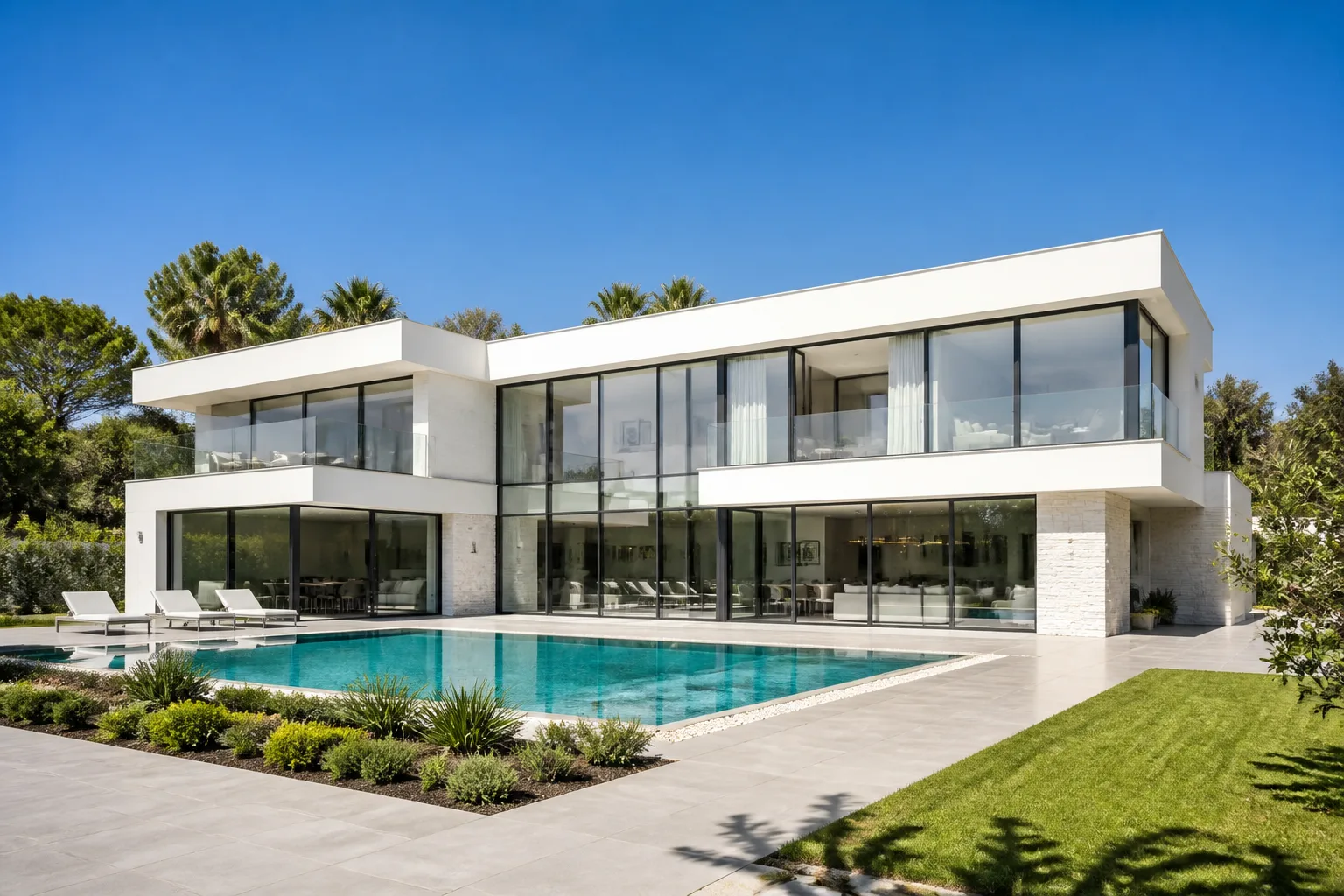 Modern Villa Exterior Listing Photo