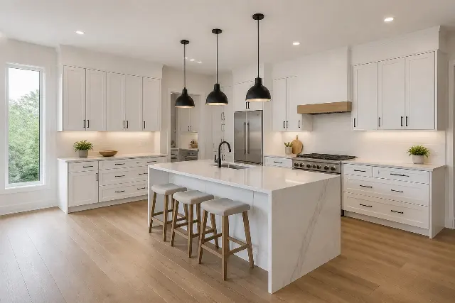 Modern White Kitchen Listing Photo