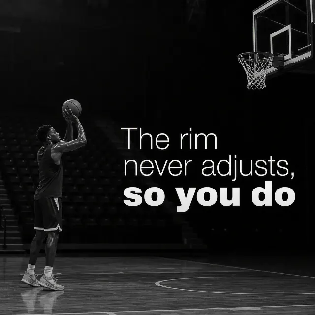 Monochrome Basketball Quote Post