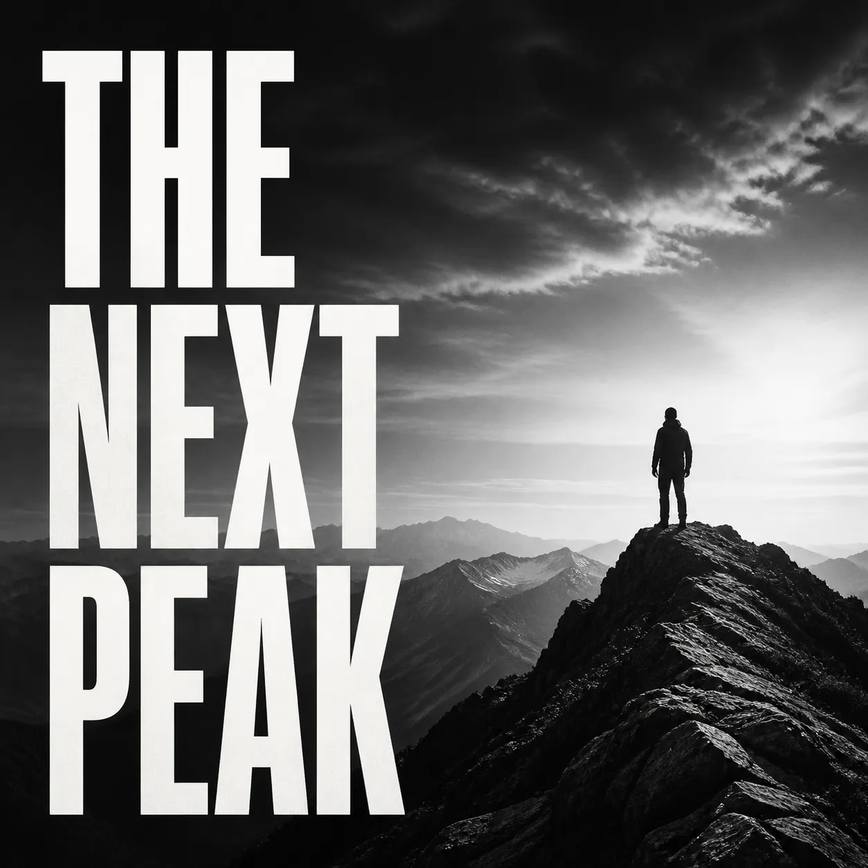 Monochrome Motivational Podcast Cover
