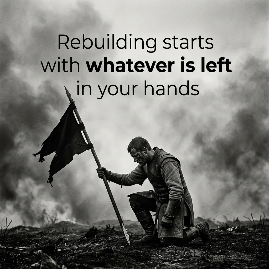 Monochrome Warrior Quote Post