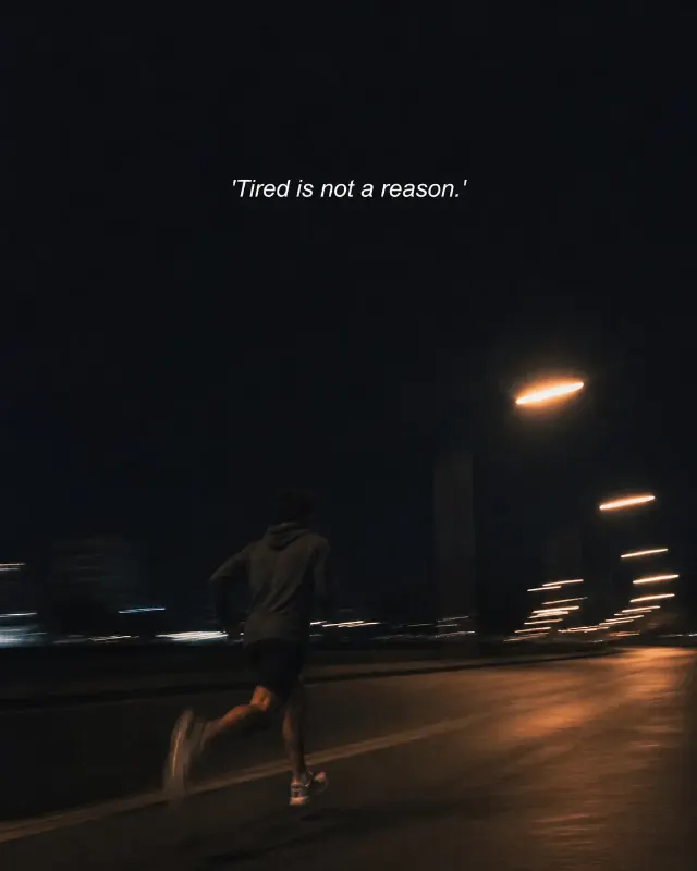 Motion Blur Running Quote Instagram Post