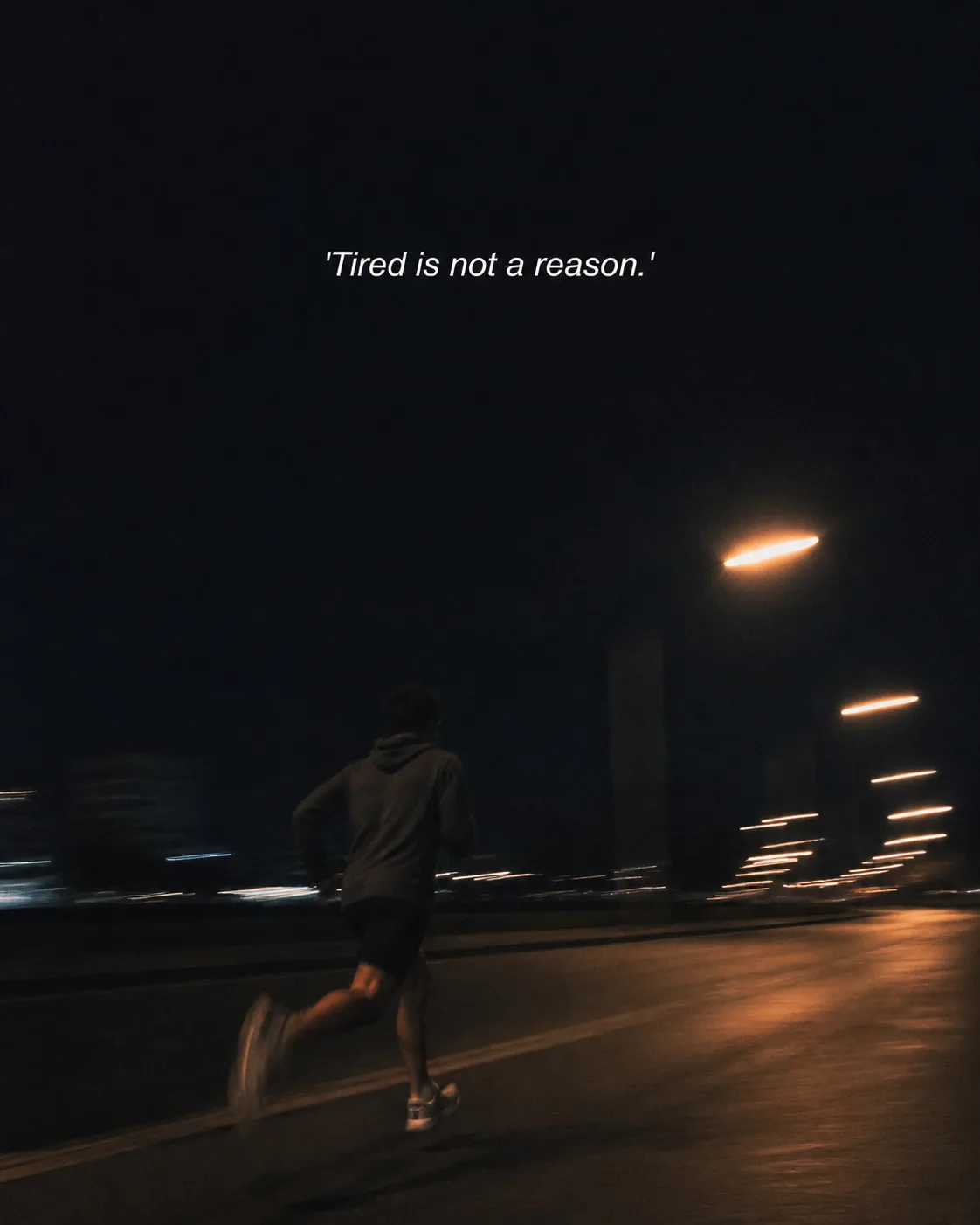 Motion Blur Running Quote Instagram Post
