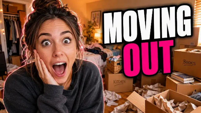 Moving Out Vlog YouTube Thumbnail