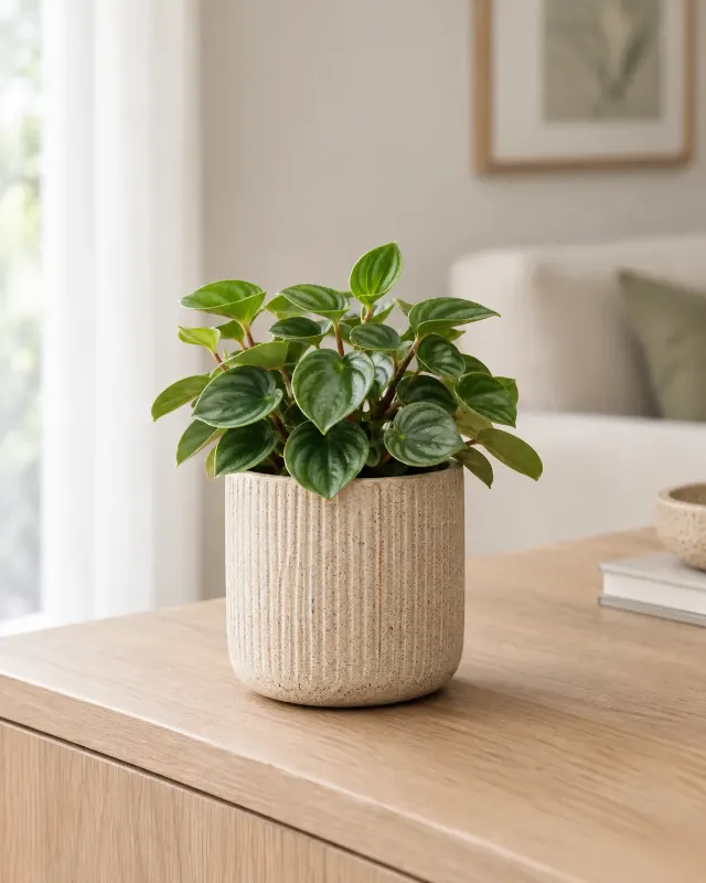 Natural Light Potted Plant Decor Photo