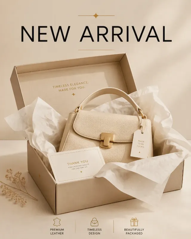 New Arrival Unboxing Product Ad Post