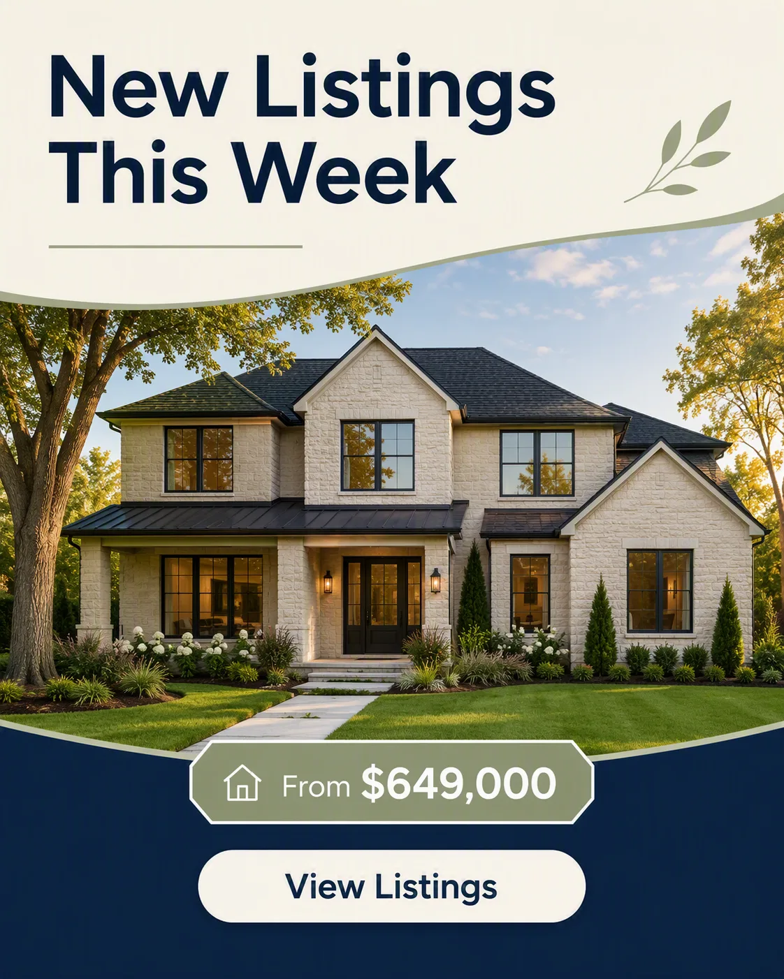 New Listings Real Estate Instagram Ad