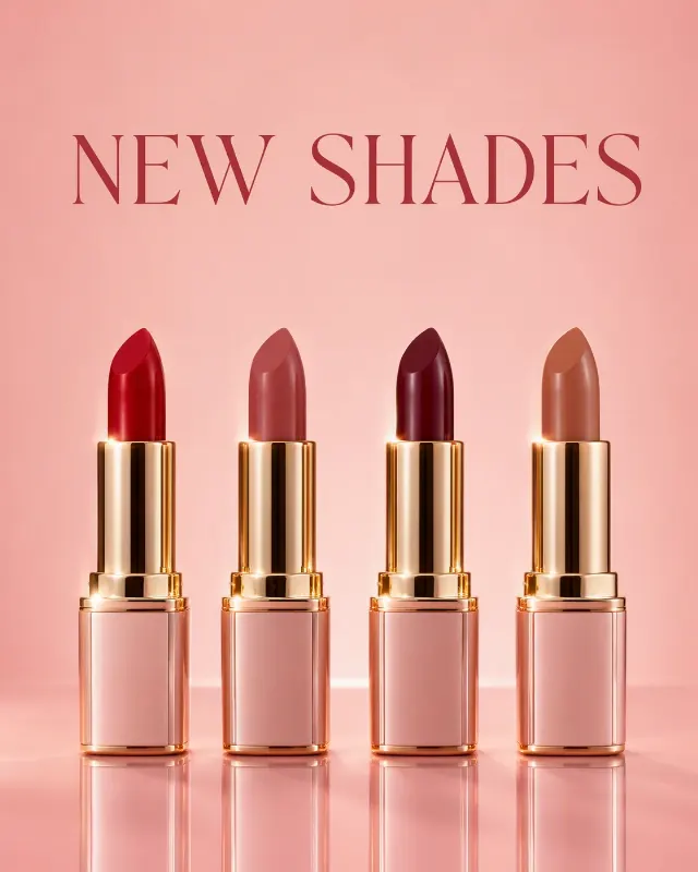 New Shades Lipstick Beauty Ad