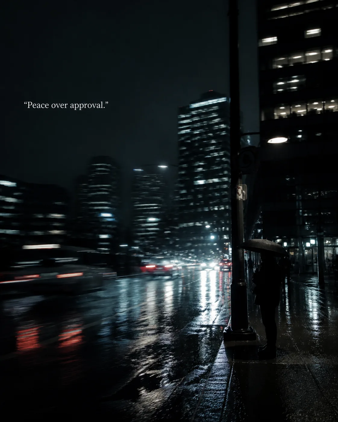 Night City Motion Blur Quote Post