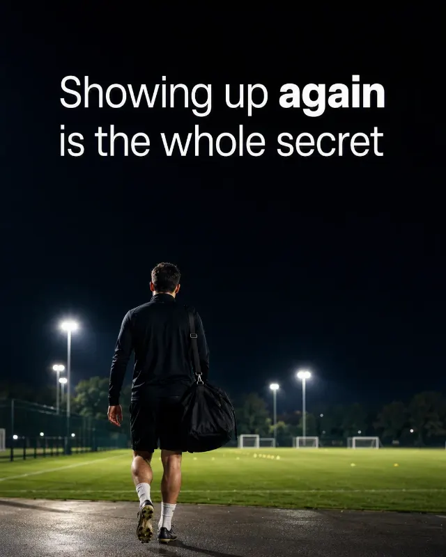 Night Training Pitch Motivational Quote
