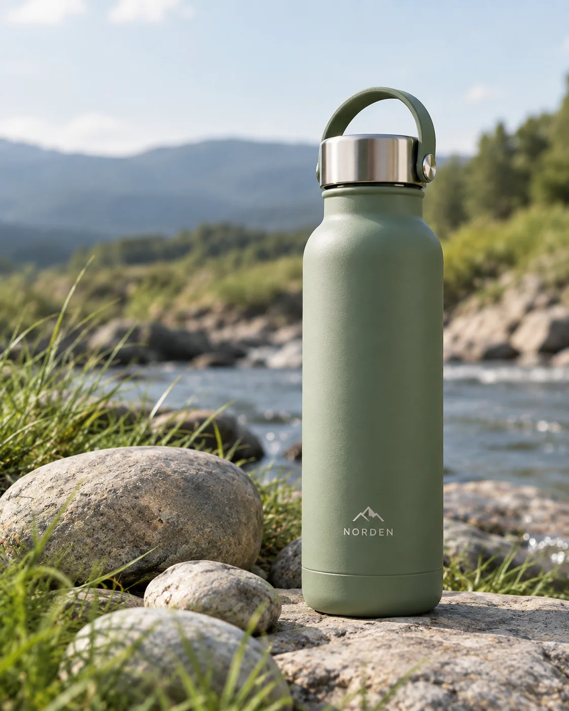 Outdoor Water Bottle Lifestyle Product Photo