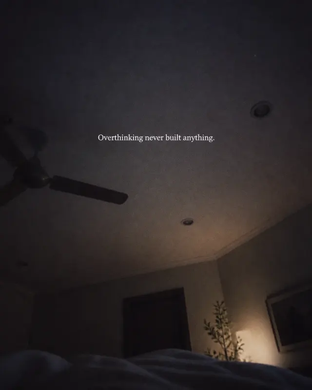 Overthinking Bedroom Quote Instagram Post