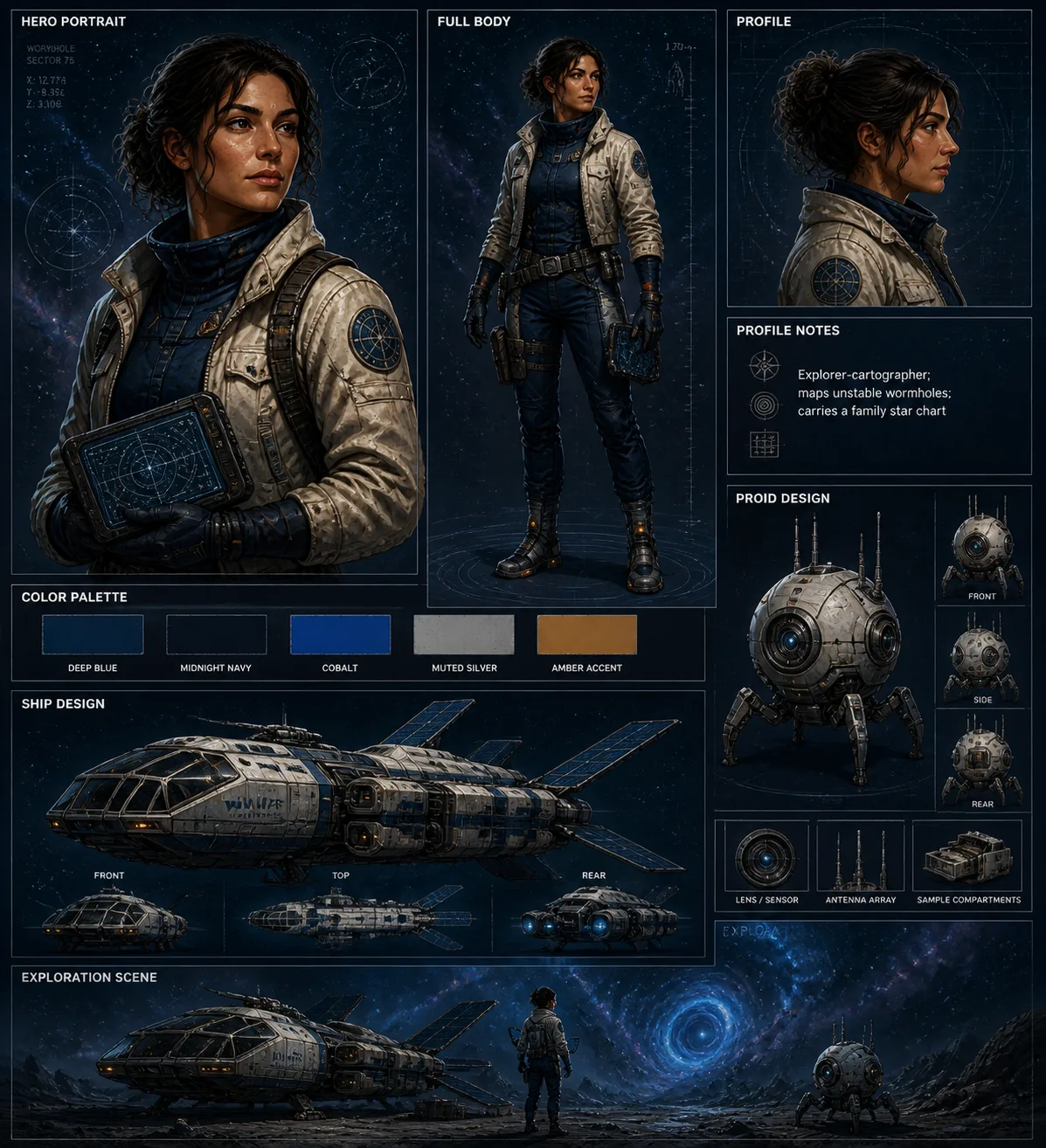 Painterly Space Explorer World Sheet