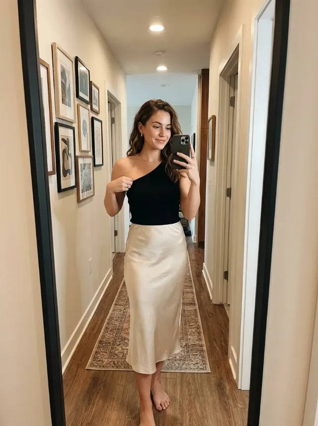 Party Ready Hallway Mirror Selfie