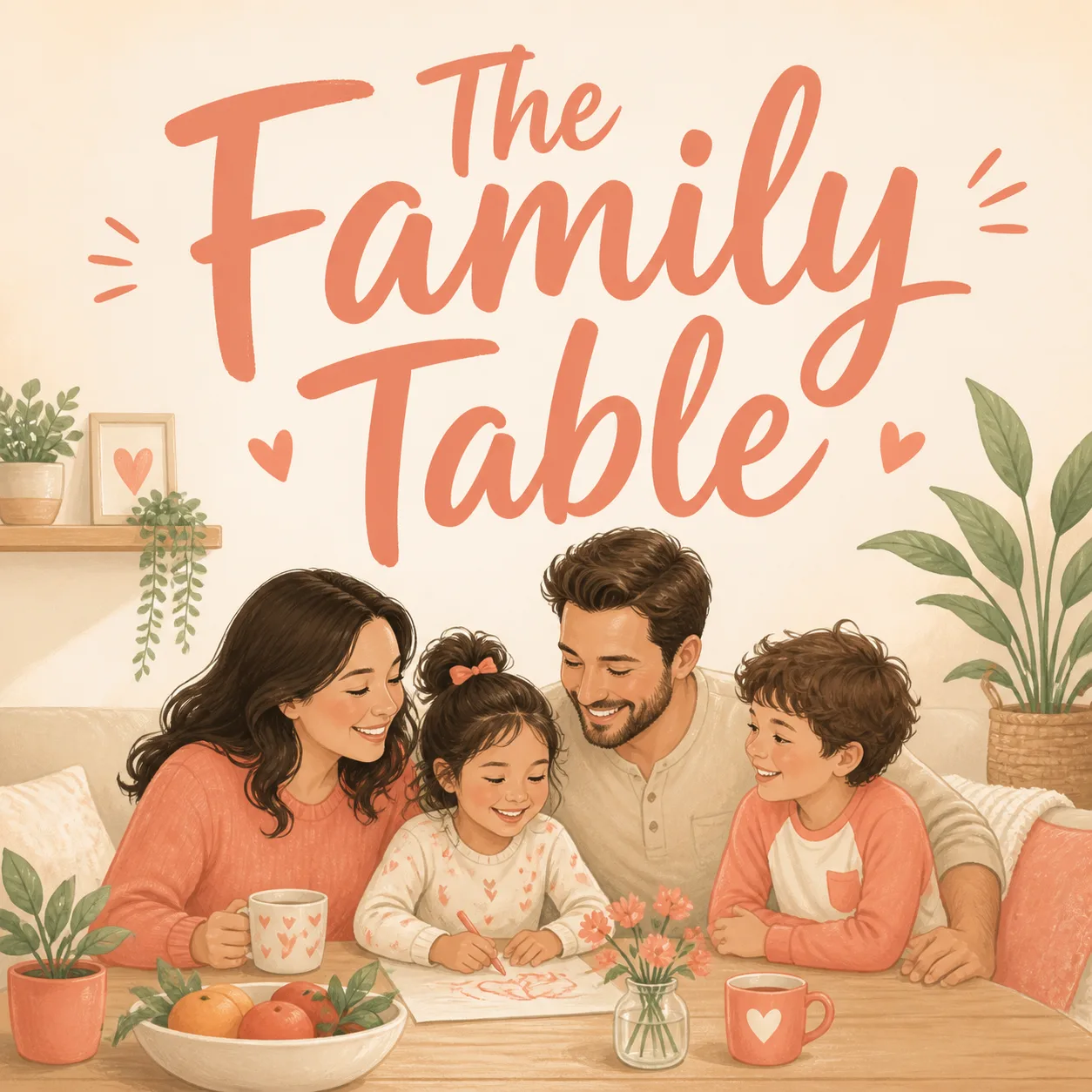 Pastel Family Parenting Podcast Cover