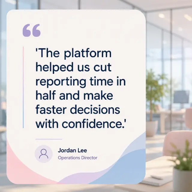 Pastel LinkedIn Testimonial Quote Post