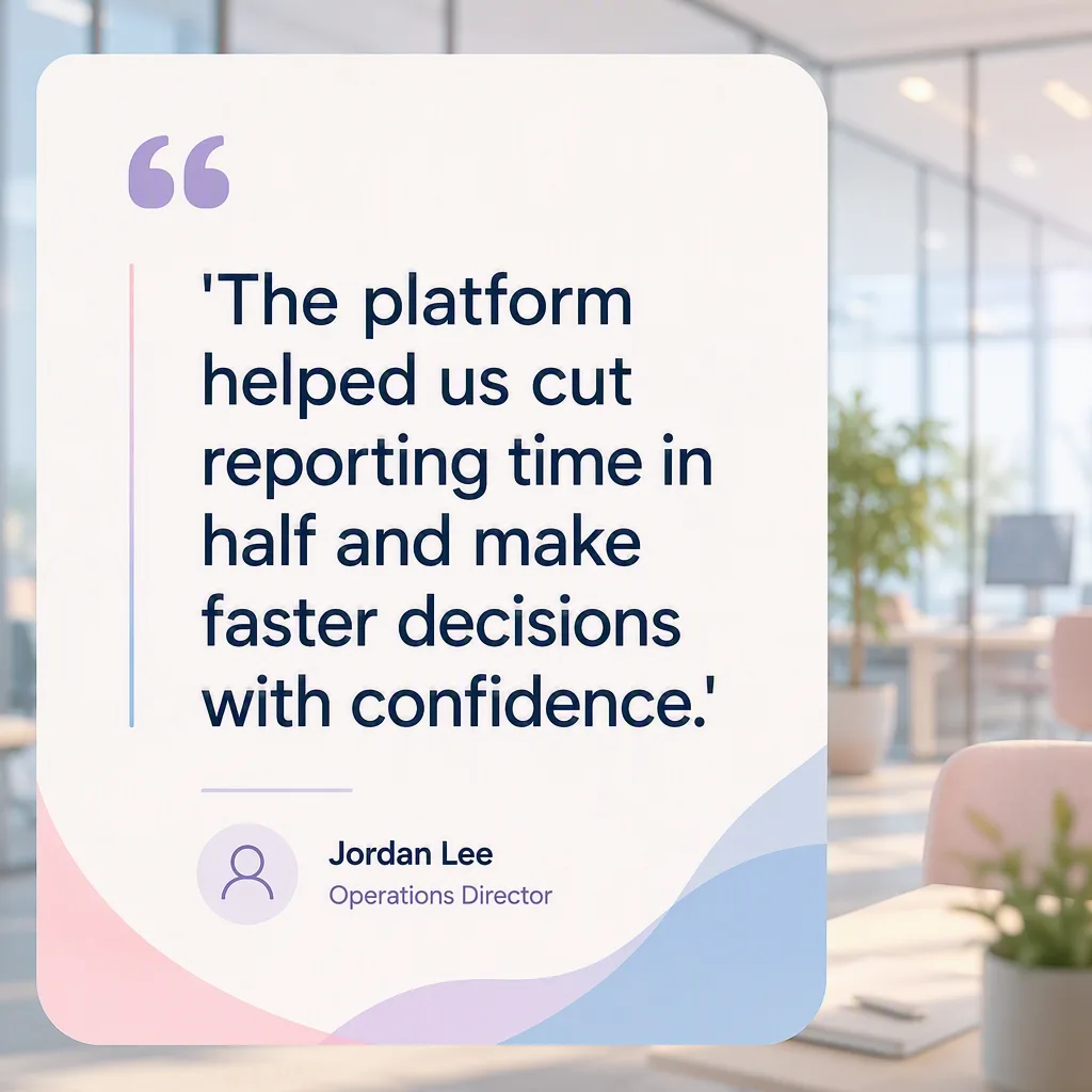 Pastel LinkedIn Testimonial Quote Post