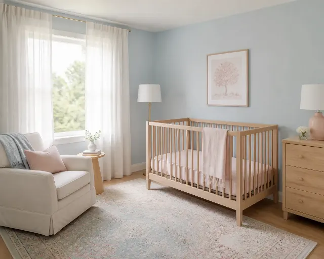 Pastel Nursery Interior Listing Photo