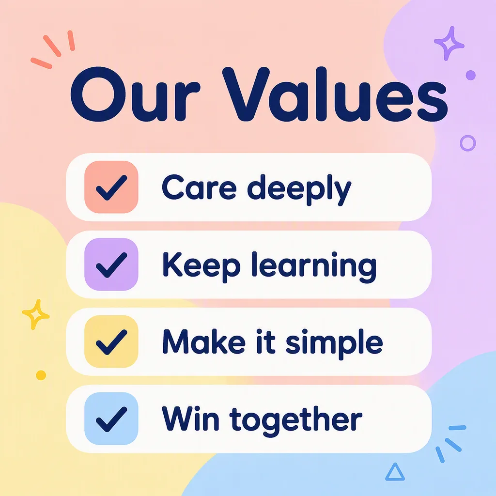 Pastel Our Values Instagram Post