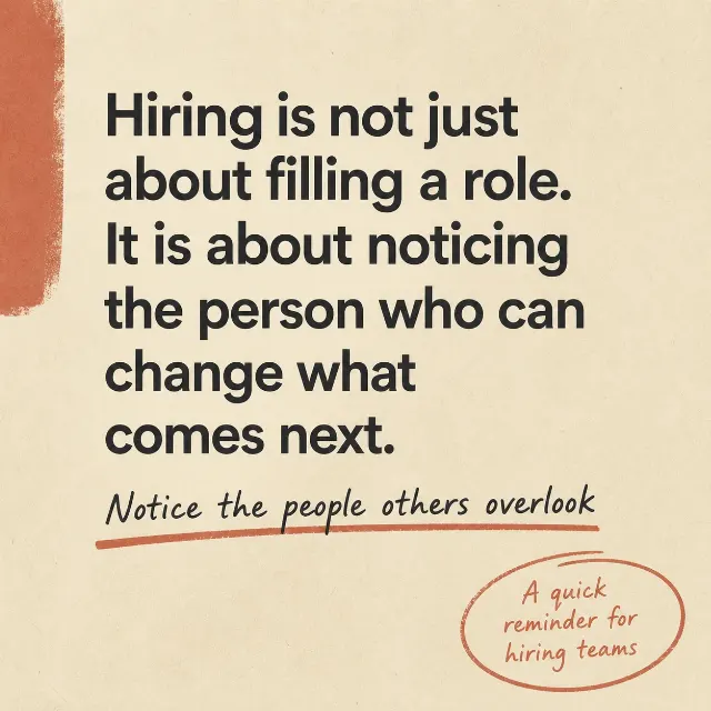 Personal Recruiter Message LinkedIn Post