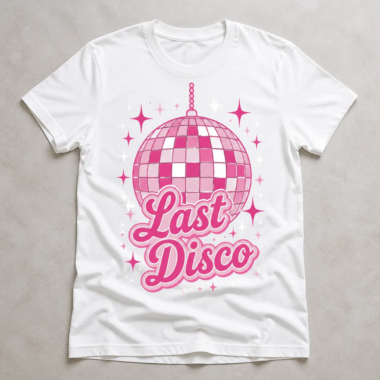 Playful Disco Bachelorette T-Shirt Mockup