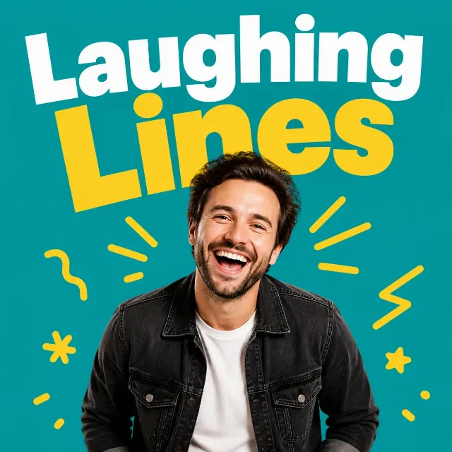 Playful Teal Comedy Podcast Cover