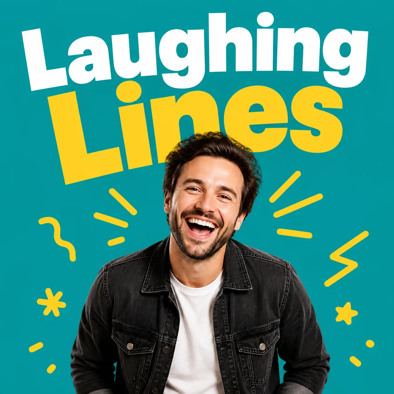 Playful Teal Comedy Podcast Cover
