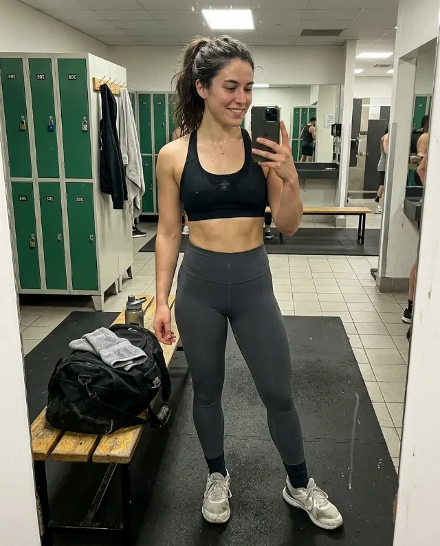 Post Workout Gym Locker Room Selfie