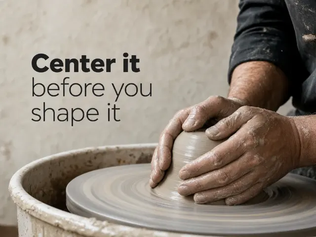 Pottery Hands Motivational Quote Photo