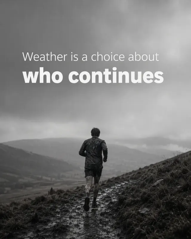 Rainy Hillside Motivational Quote Post