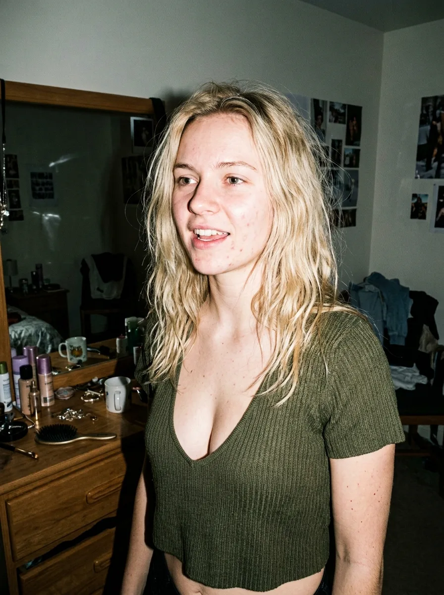 Raw Flash Candid Home Portrait