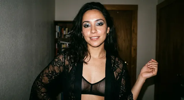 Raw Flash Sheer Robe Portrait