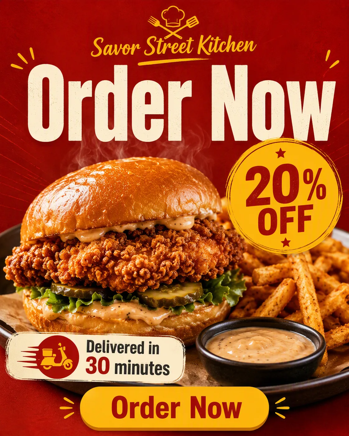 Restaurant Delivery Instagram Ad