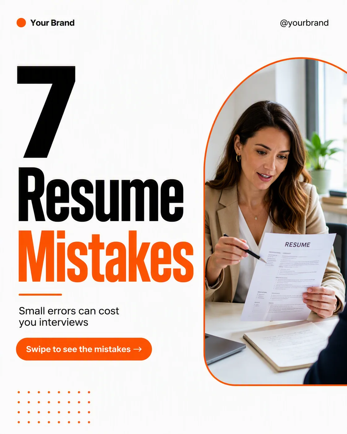 Resume Mistakes LinkedIn Carousel Cover