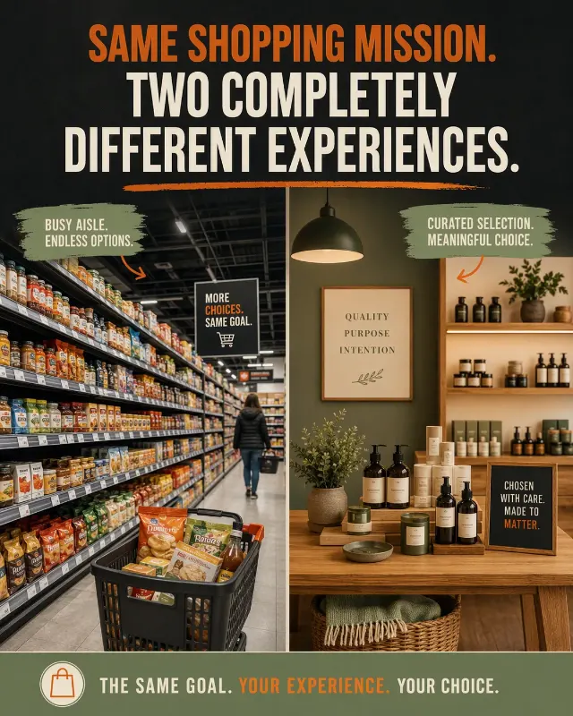 Retail Versus Boutique Instagram Post