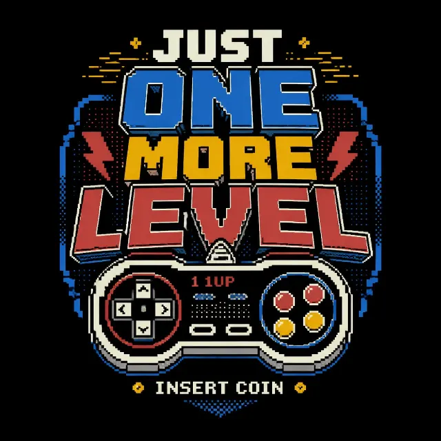 Retro Pixel Gamer T-Shirt Graphic
