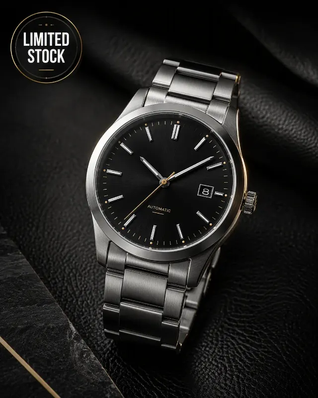 Rim-Lit Luxury Watch Facebook Ad
