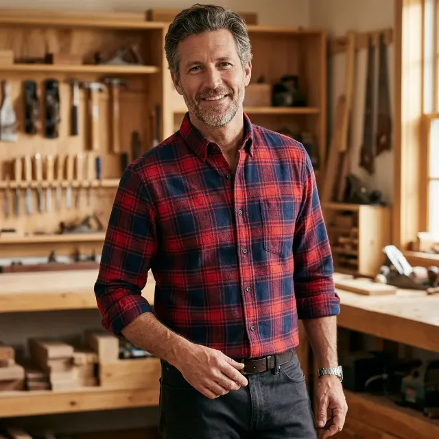 Rolled Sleeve Flannel Workshop Photo