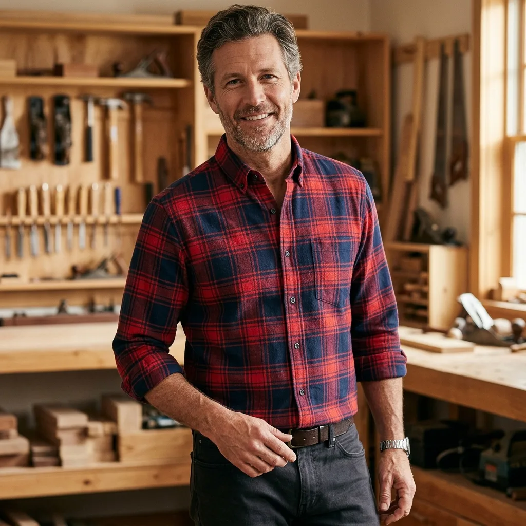 Rolled Sleeve Flannel Workshop Photo