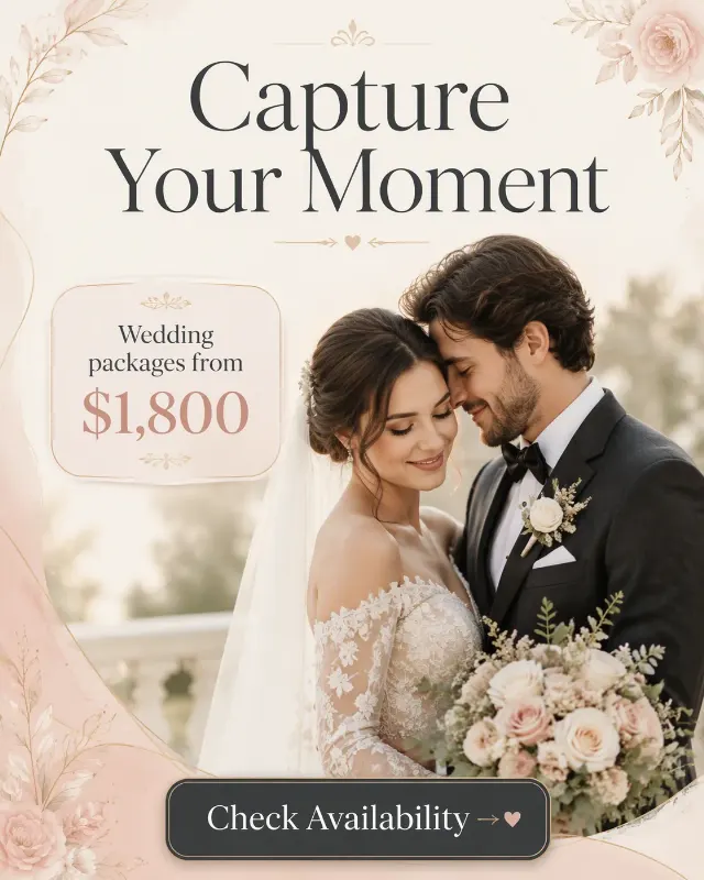 Romantic Wedding Photography Instagram Ad