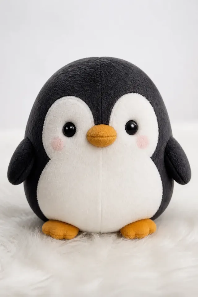 Round Penguin Plush Figurine Photo