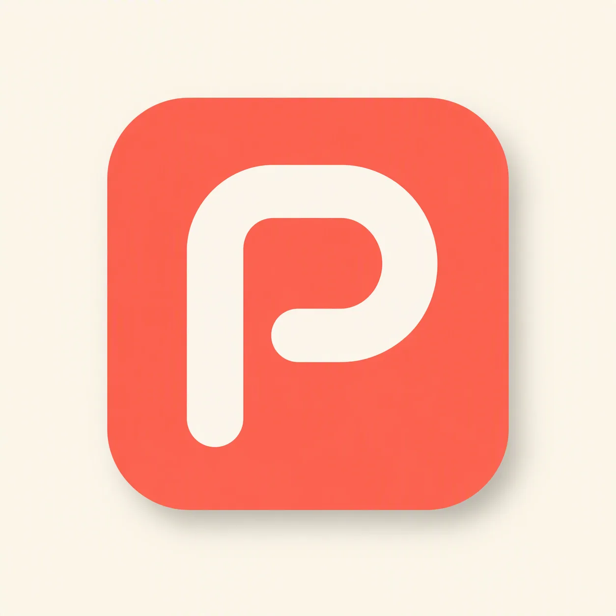 Rounded Ribbon Letter App Icon