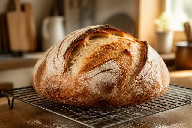 Rustic Sourdough Loaf Kitchen Photo